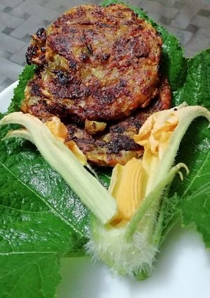 A picture of Pumpkin flower tikki.