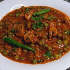 A picture of Mater Mushroom Masala.