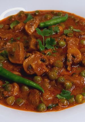 A picture of Mater Mushroom Masala.