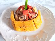 Una foto de cecina y chorizo