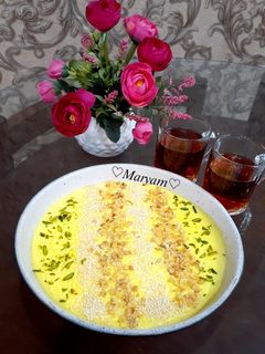عکسی از دستور مسقطی با نشاسته ذرت