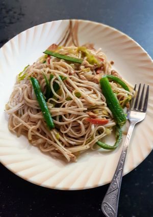 A picture of Hakka Noodles.