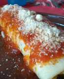 Crepes de carne molida y vegetales