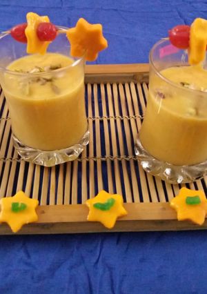 A picture of Mango LassiA traditional refreshing mango lassi which is a perfect summer cooler to beat the heat.