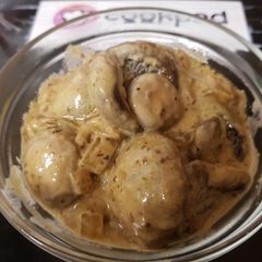 A picture of My Creamy Mustard Mushrooms 😘.
