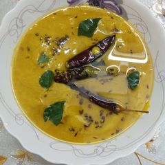 A picture of Gujrati kadhi recipe.