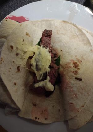 A picture of Steak Wraps #mycookbook #2flavours.