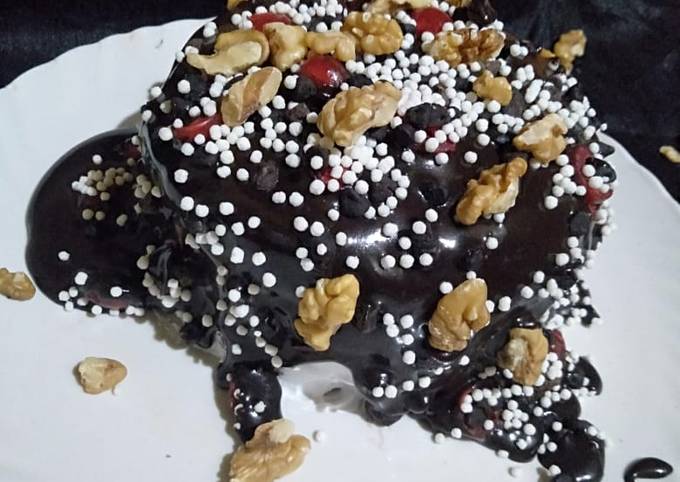 Steps to Make Super Quick Homemade Pull Me Up Chocolate Walnut Cake