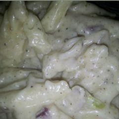 White sauce pasta A picture of White sauce pasta.