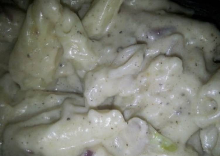 Simple Way to Prepare Super Quick Homemade White sauce pasta