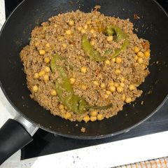A picture of Qeema chana.