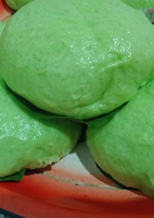 Foto resep Bakpao pandan isi kacang hijau