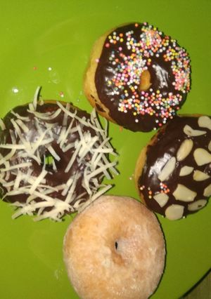 Foto resep Donat ala j-co, menul 1 telur, anti gagal🍩🍩🍩