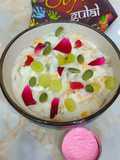 Fruit Cream (with fresh cream, grapes, banana, orange, apple) (no-cook)