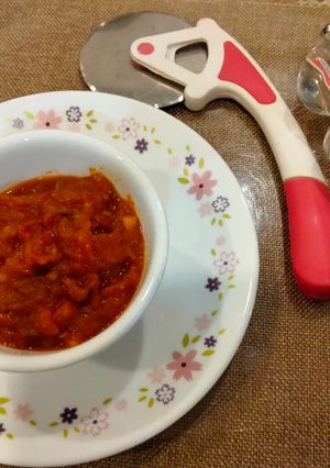 A picture of Homemade Pizza sauce.