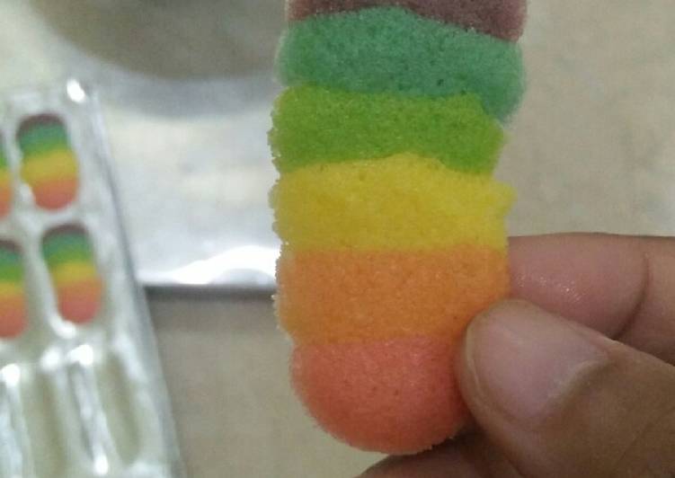 Cara termudah untuk Siapkan saat makan malamLidah kucing rainbow