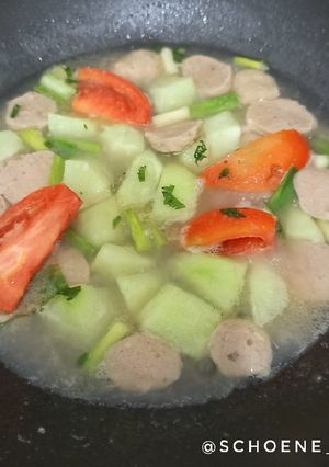 Foto resep Sayur Labu Siam Bakso