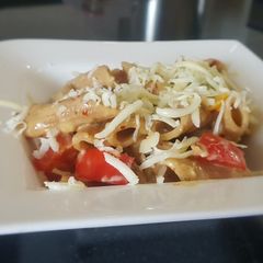 A picture of Penne Aglio E Olio.