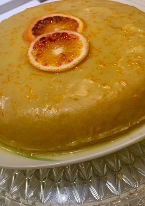 A picture of Orange Cake 🍊 (no eggs).