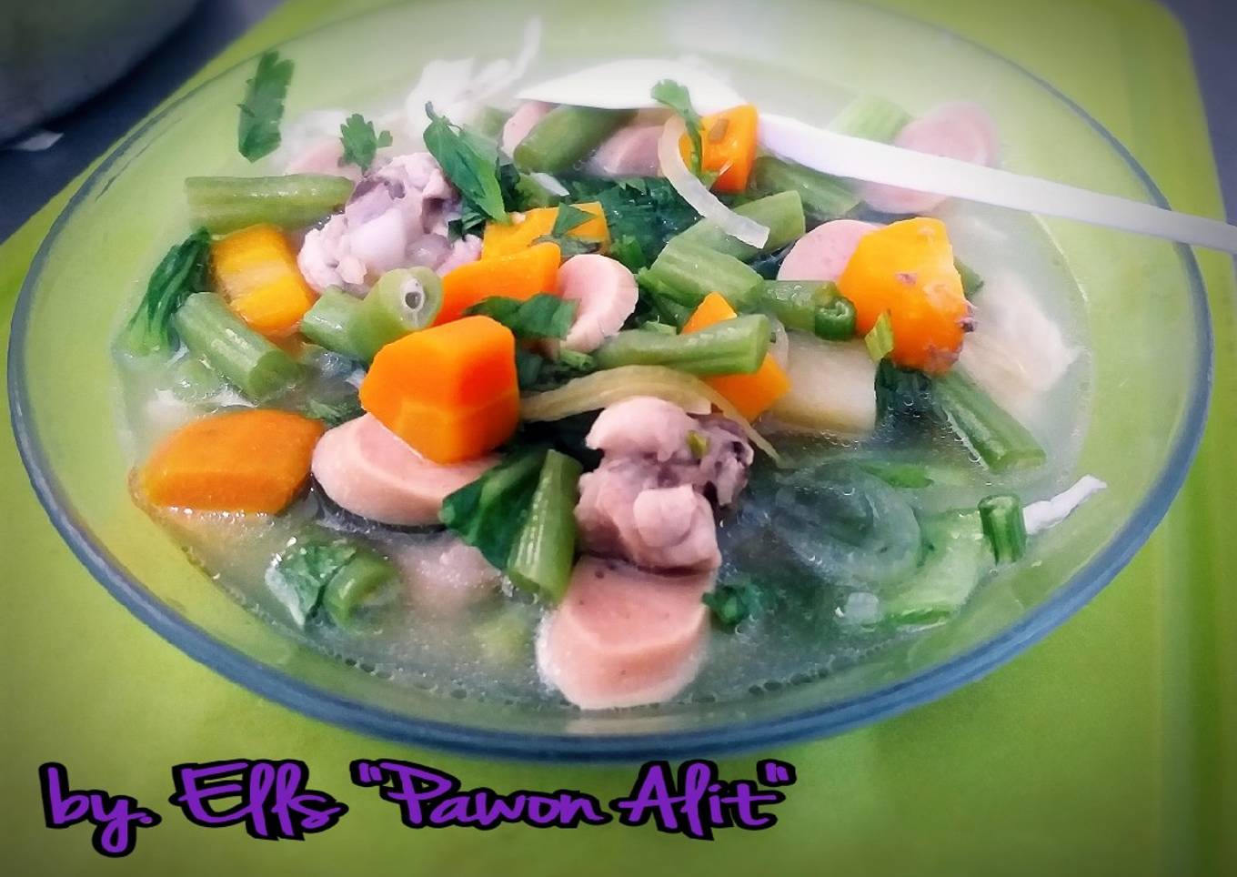 2. Sop ayam sosis sederhana