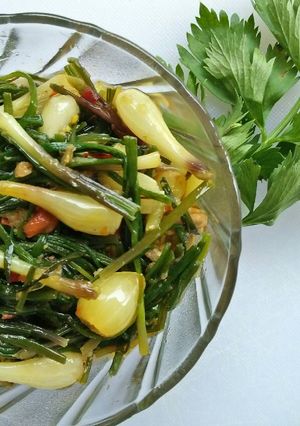 Foto resep Sayur kucai pedas