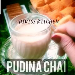 A picture of Pudina chai.