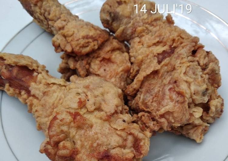 Ayam tepung ala KFC rasanya mirip diresto. Enak Gampang banget