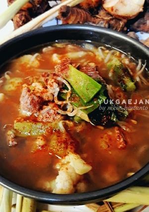 Foto resep Yukgaejang / sup daging ala korea