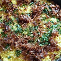 A picture of Chicken Dum Biryani.