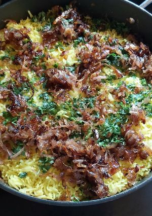 A picture of Chicken Dum Biryani.