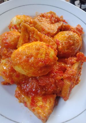 Foto resep Telur tahu balado