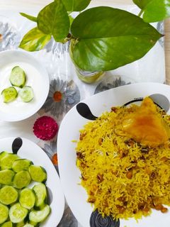 عکسی از دستور 🌺لوبیا پلو با مرغ وحشی 🍗