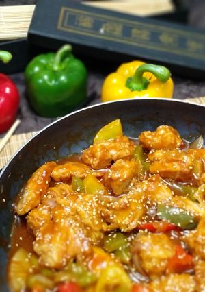 Una foto de Pollo agridulce: receta china