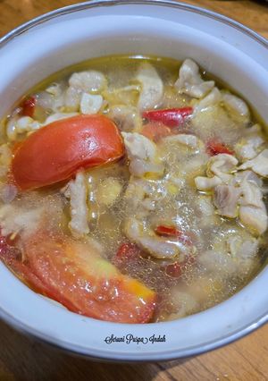 Foto resep Ayam Rebus Kuah Seger