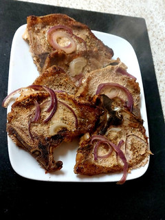 A picture of My Cajun Spiced Roasted Pork Chops 😘 #Mainmeal.