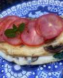 Omelette de espinaca y champiñones con claras