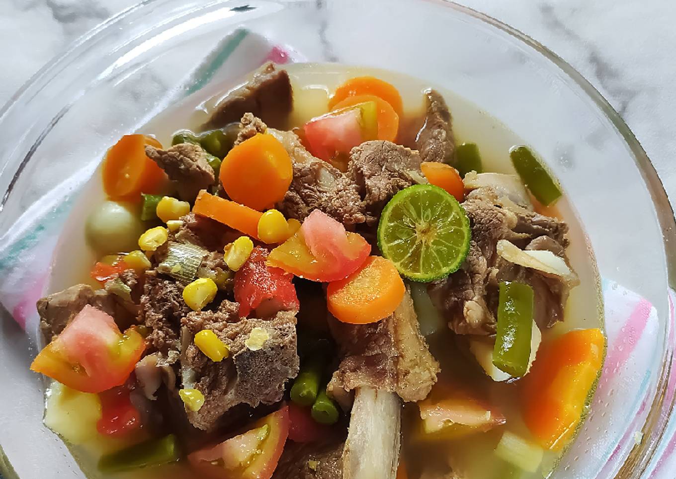 Sop Tulangan Sapi Simpel