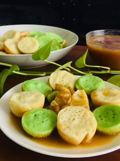 Foto resep Serabi mini kuah kinca pisang