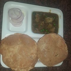 Puri bhaji A picture of Puri bhaji.