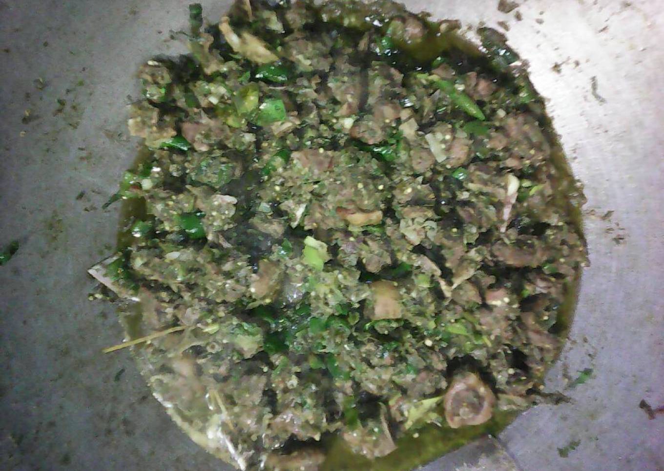 Bebek pedas lombok hijau