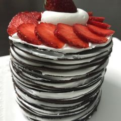 A picture of Chocolate Crêpe Cake.