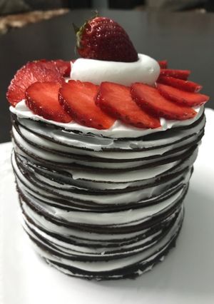 A picture of Chocolate Crêpe Cake.