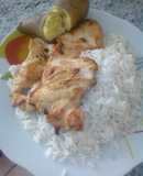 Pollo a la plancha y papa