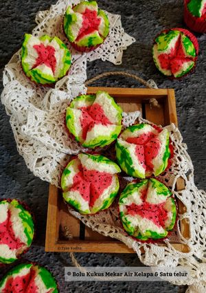 Foto resep Bolu Kukus Mekar Air Kelapa & Satu Telur