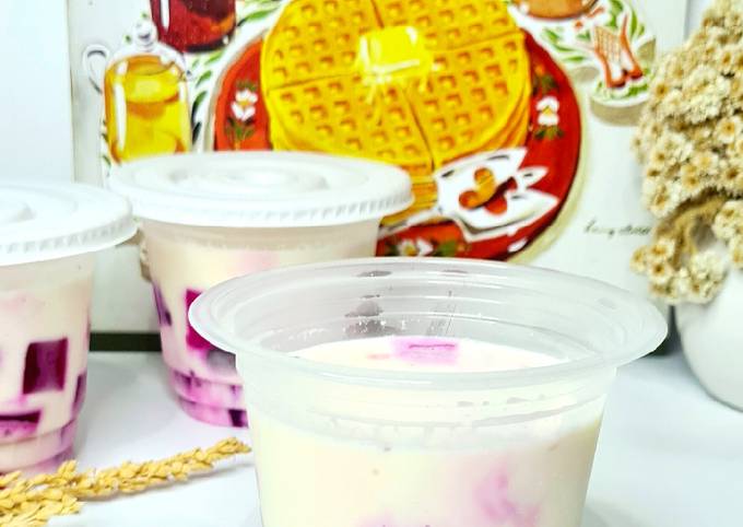 Resep Cheese Milk Puding Buah Naga Resep Cheese Milk Puding Buah Naga