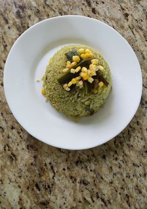 Una foto de Arroz verde