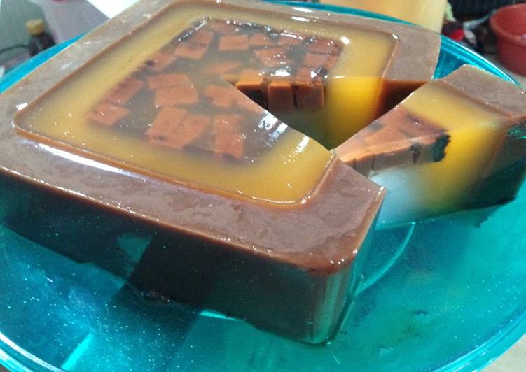 Resep Puding Kopi Rasa Coklat Jeruk😀 yang Lezat