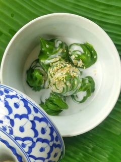 รูปของ เปียกปูนใบเตยกะทิสด