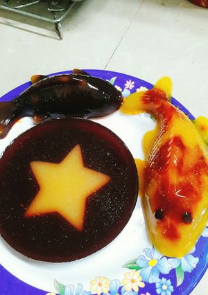 Hình của món Biến tấu với rau câu.