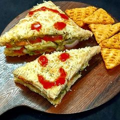A picture of Vegetable Cheese Sandwich.